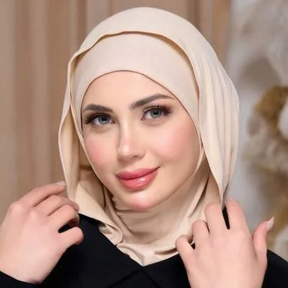 Balaclava Headwear, All-In-One Headscarf Turban, Elastic Knitted Headwrap Covering Neck by SHEIN