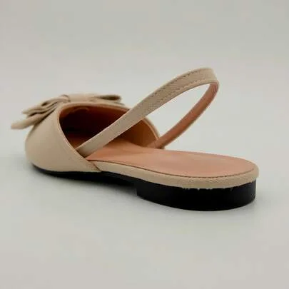 Pointed-Toe Flat Shoes, Stylish Bow Decoration by SHEIN