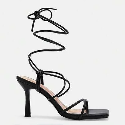 Elegant Sexy Lace-Up High Heel Sandals by Glitzique