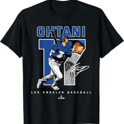Number and Portrait Shohei Los Angeles MLBPA T-Shirt by SHEIN