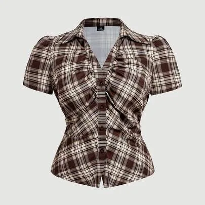 Plaid Shirt by SHEIN