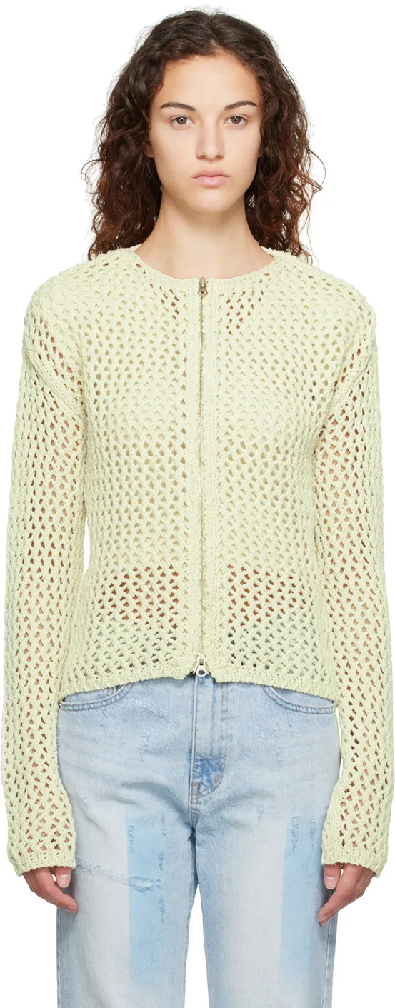 Beige Zip Sweater