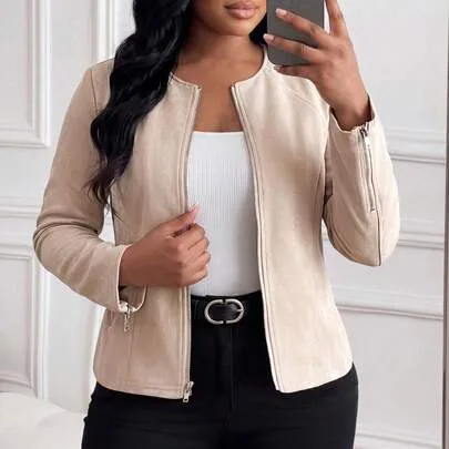 Suede Jacket by SHEIN