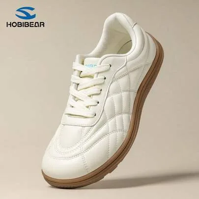 Lace-Up Diamond Stitching Training Shoes Soft Rubber Sole by HOBIBEAR