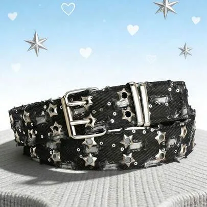 Punk Style Star Single Breasted Belt Korean Version Corn Belt by ROMWE