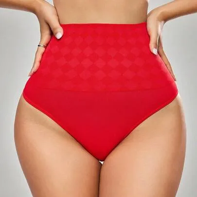 High Elasticity Solid Color Waist Shaping Shapewear Bottoms by SHEIN