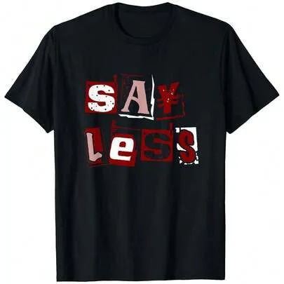 Say Less Printed T-Shirt by SHEIN