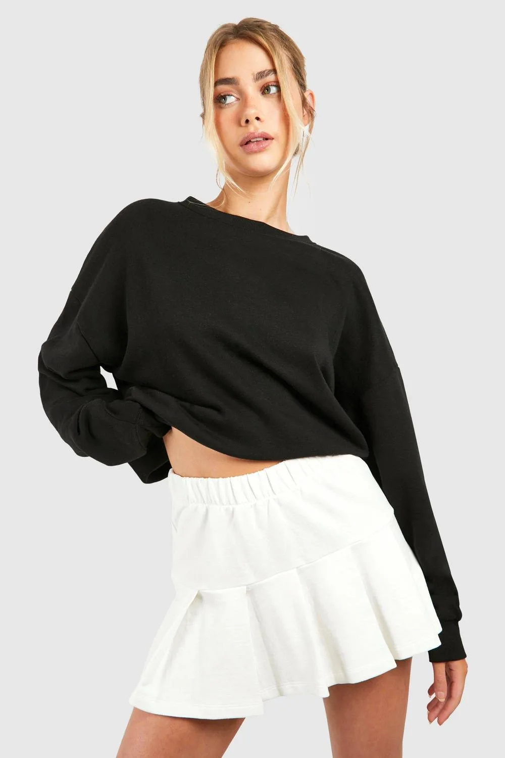 Loopback Pleated Tennis Skirt by boohoo