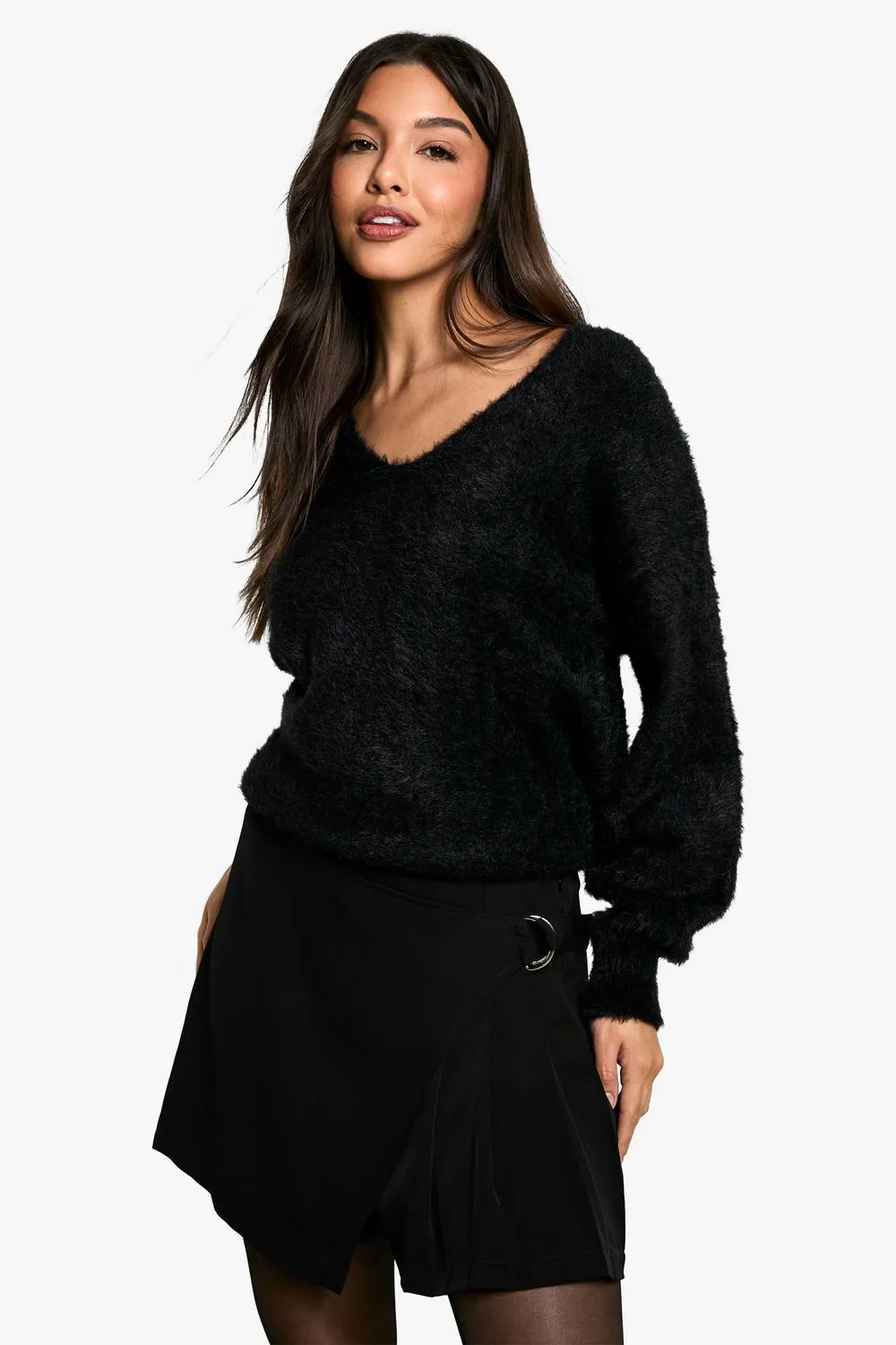Pleated Mini Skirt by boohoo