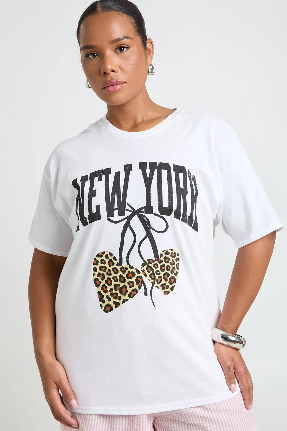 New York Cherry Printed T-Shirt