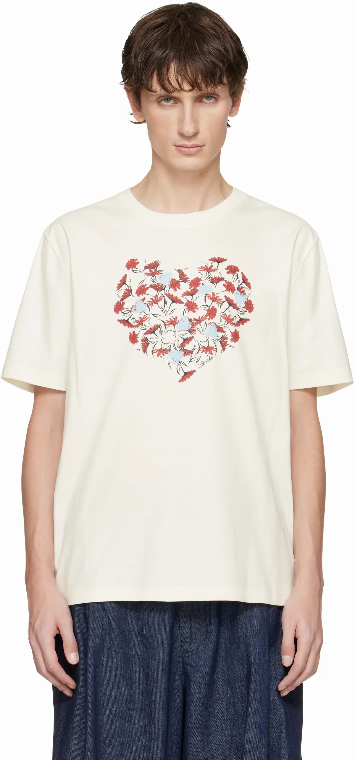 Off-White Daisy Heart T-shirt