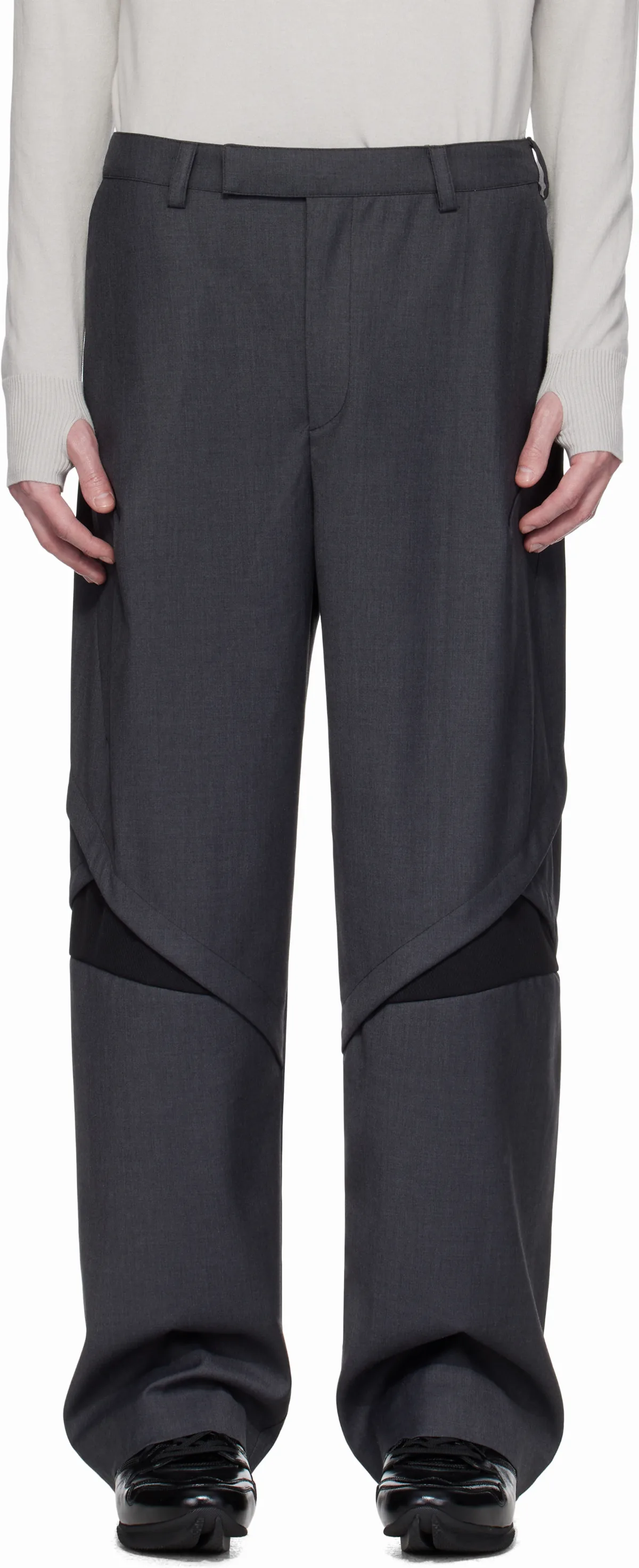 Gray Slash Trousers