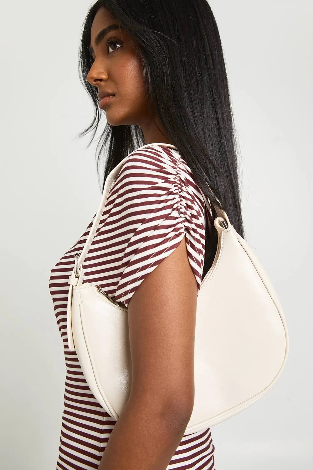 Half Moon Shoulder Bag by boohoo