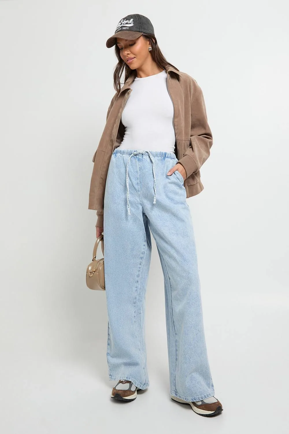 Supersoft Elasticated Waistband Jean by boohoo