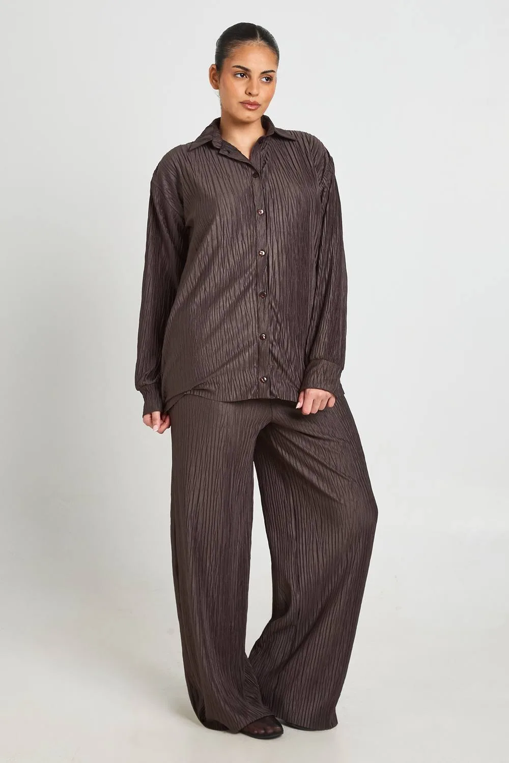 Plisse Trouser by boohoo
