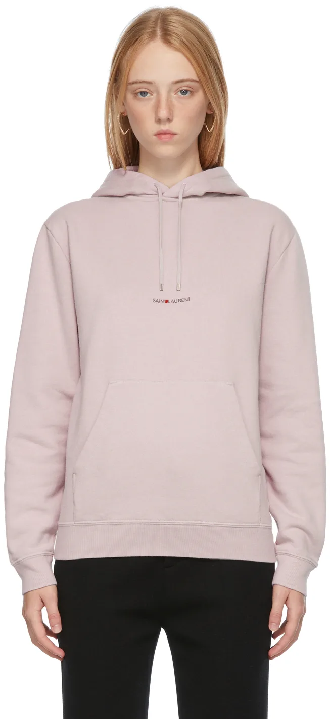 Purple Rive Gauche Hoodie by Saint Laurent