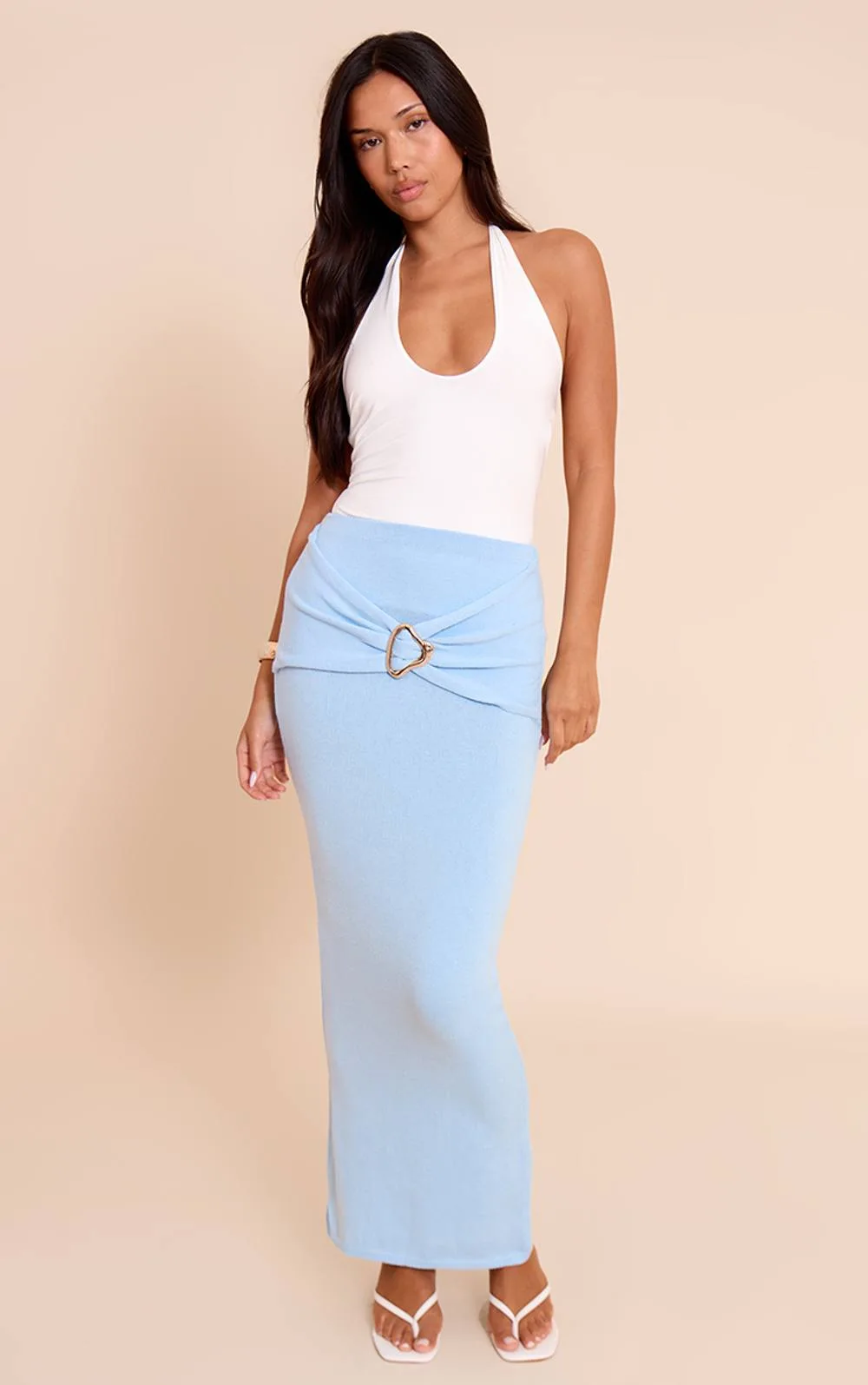 Trim Detail Maxi Skirt by PrettyLittleThing