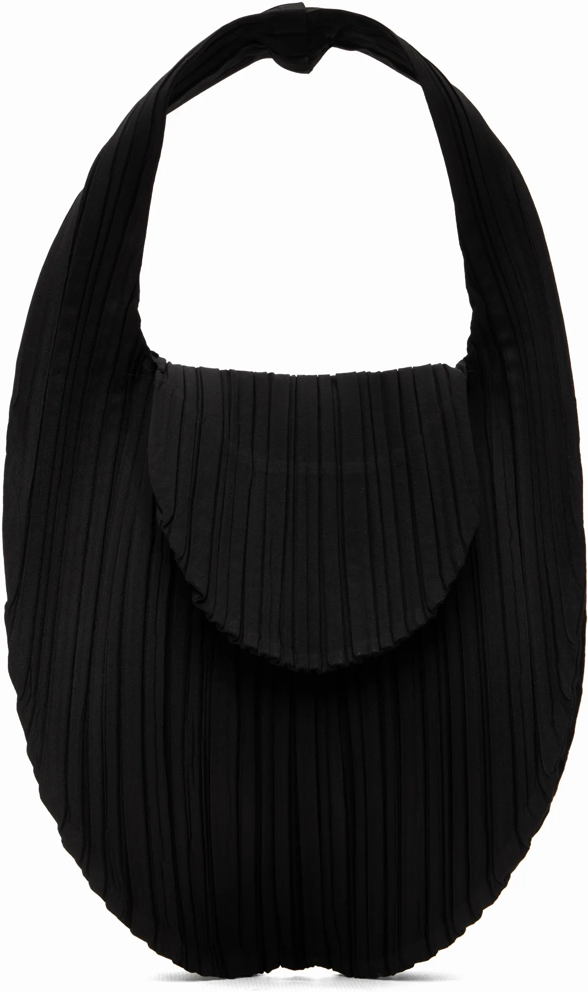 Black Pleats Seeds Bag