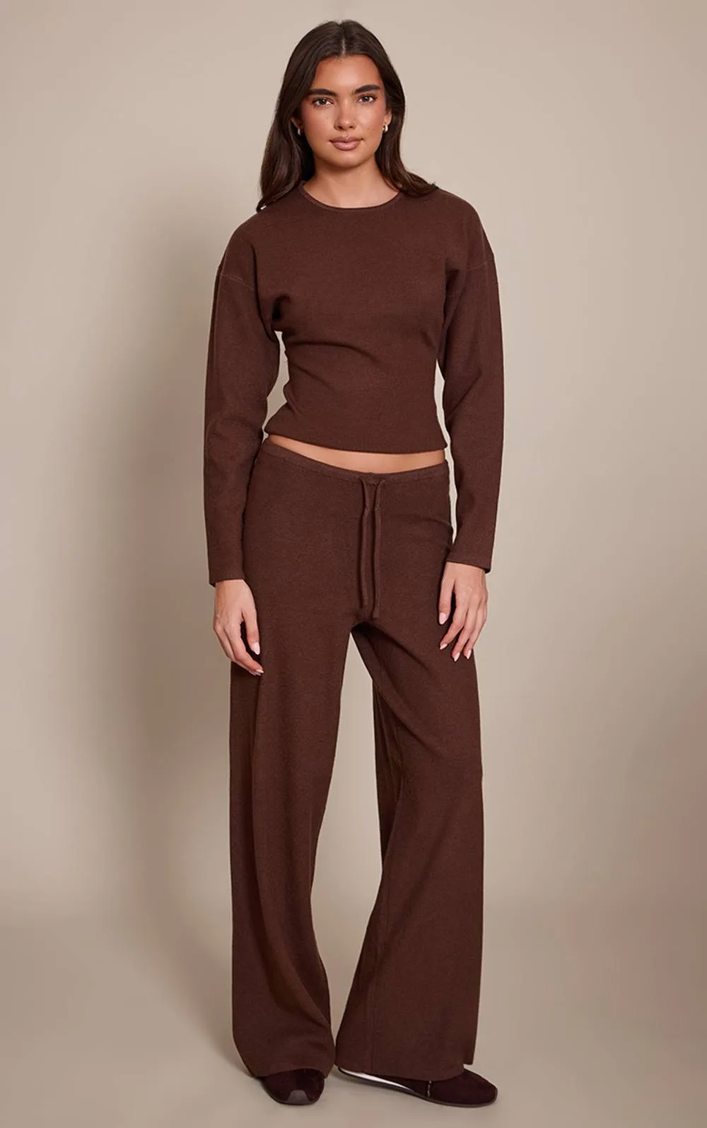Knitted Drawstring Trousers by PrettyLittleThing