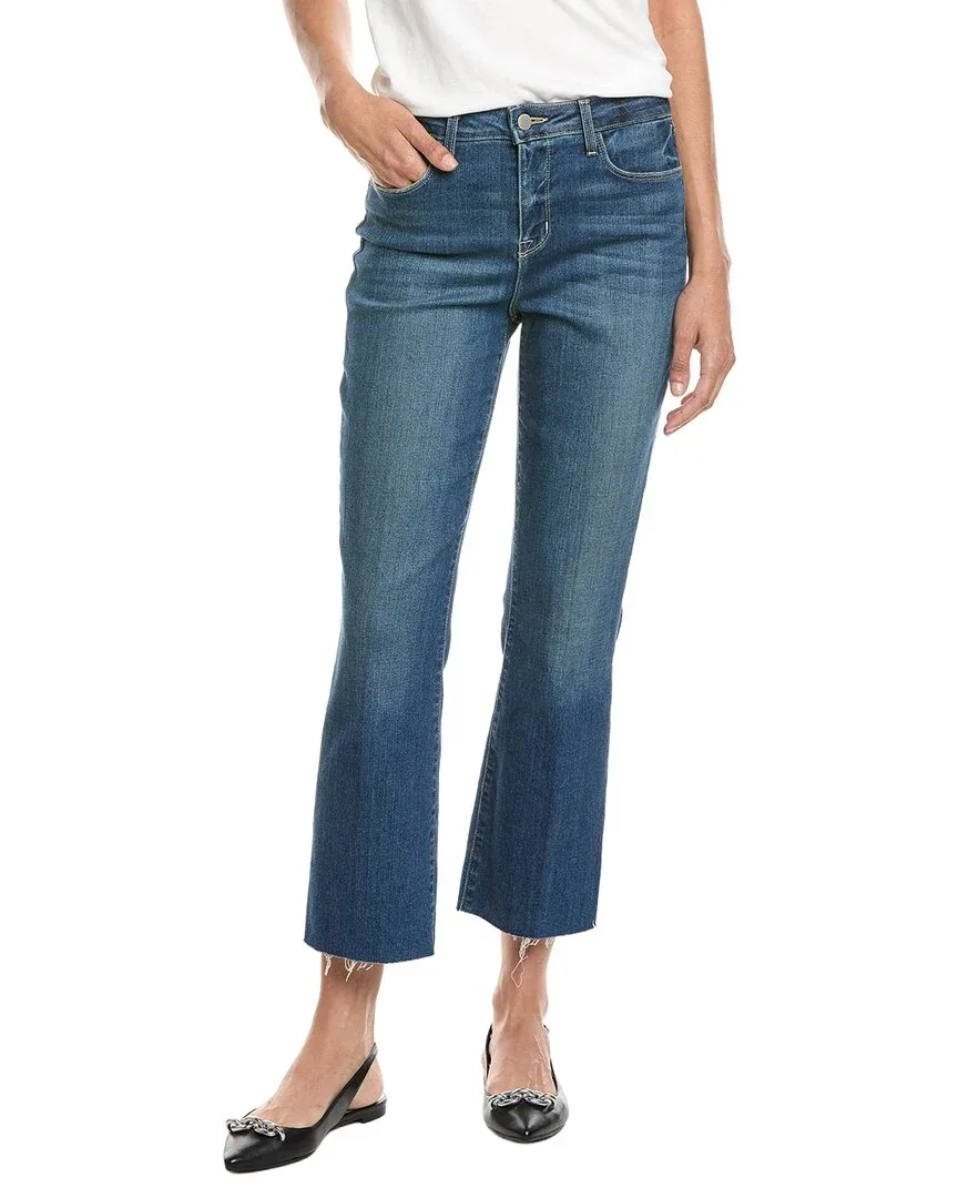 Kendra High-Rise Crop Flare Jean by L'Agence