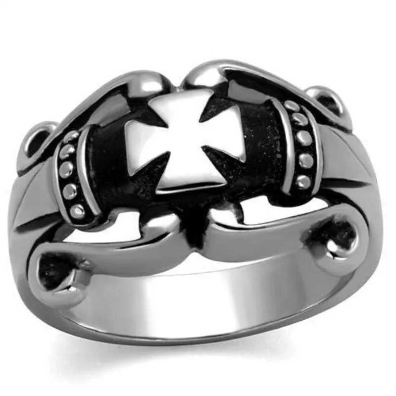 High Polished (no Plating) Stainless Steel Ring with No Stone by FASHNZFAB