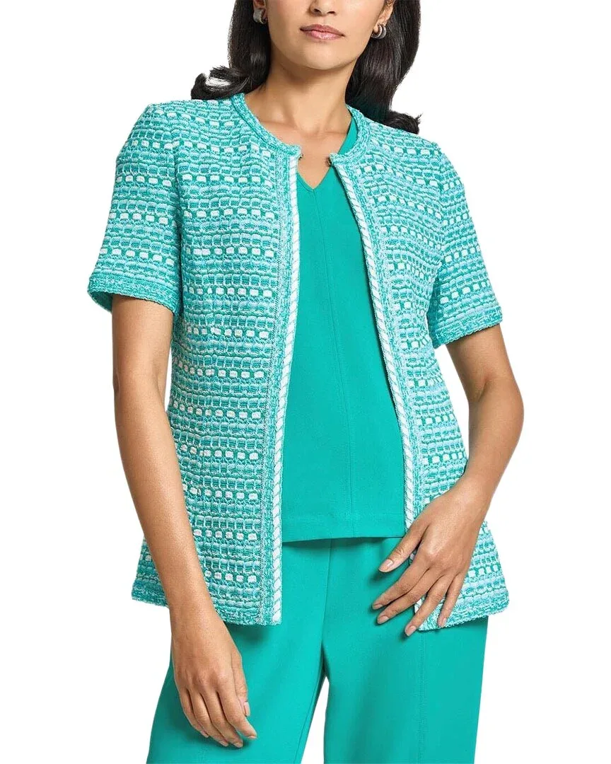 Tailored Fit Multi-Stitch Knit Jacket