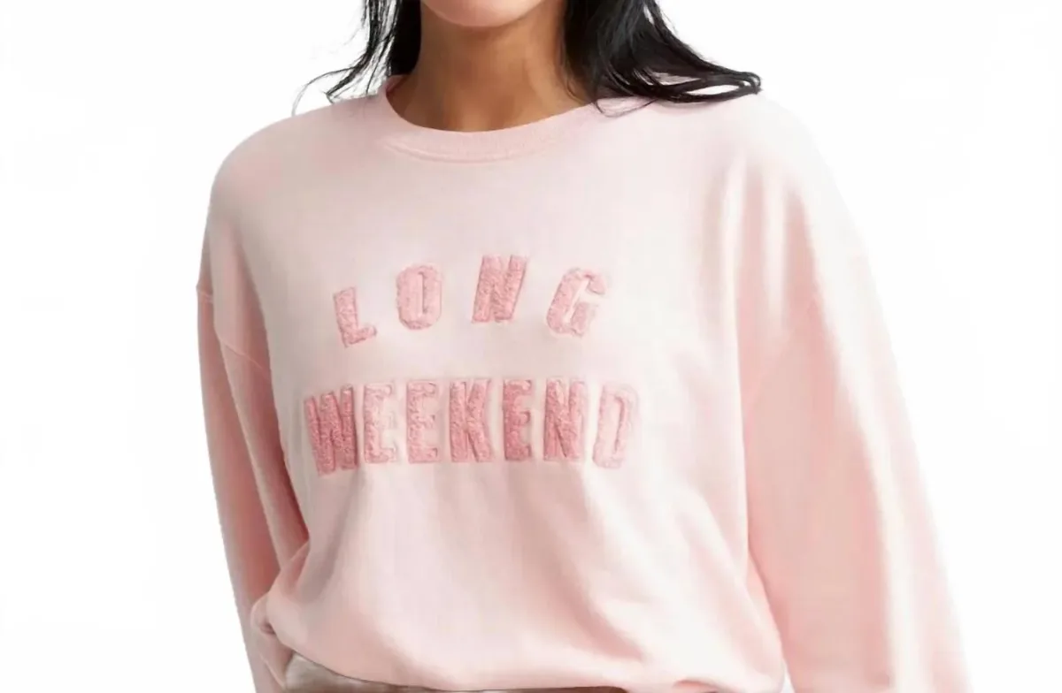 Long Weekend Comfy Sweatshirt by Shiraleah