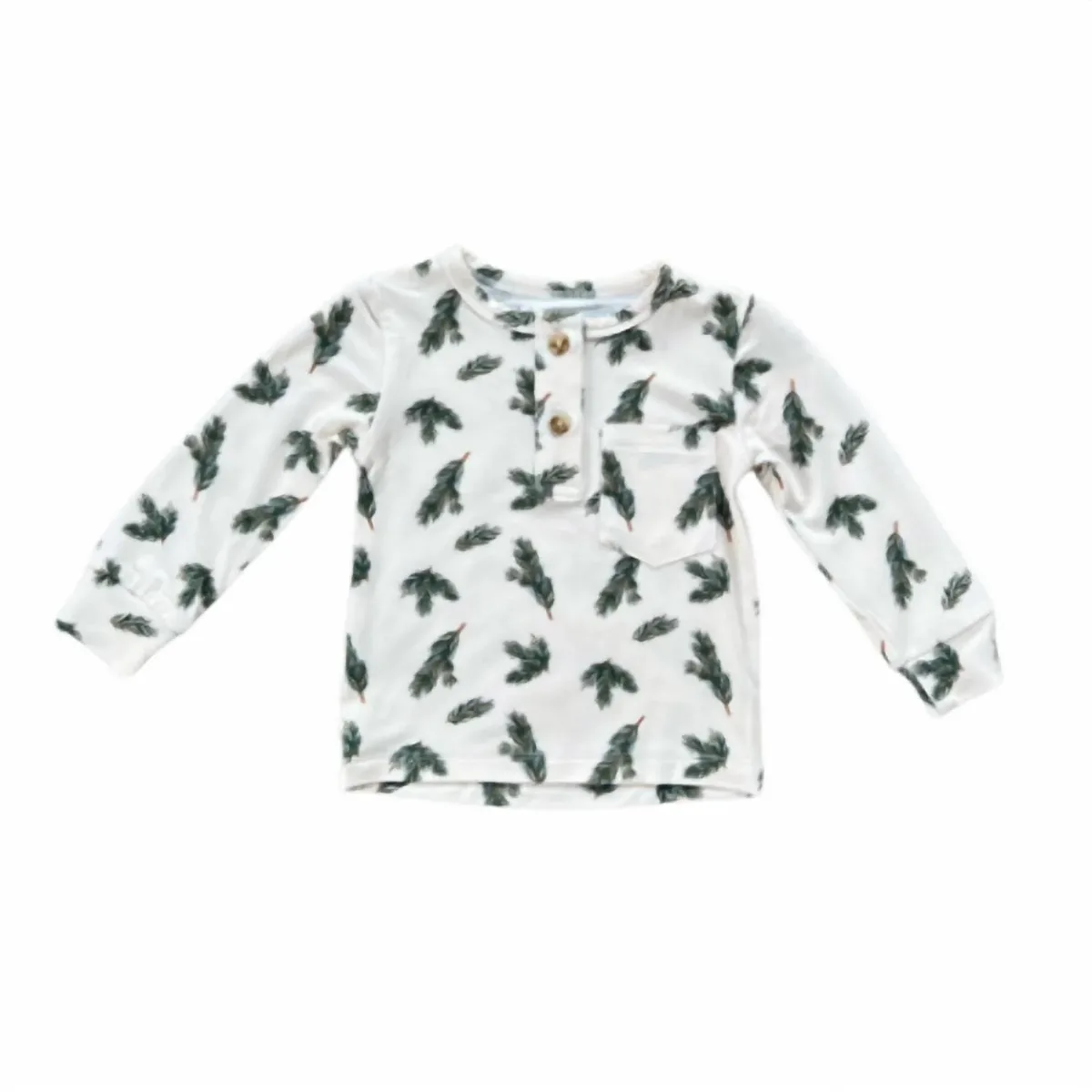 Long Sleeve Henley Shirt by babysprouts