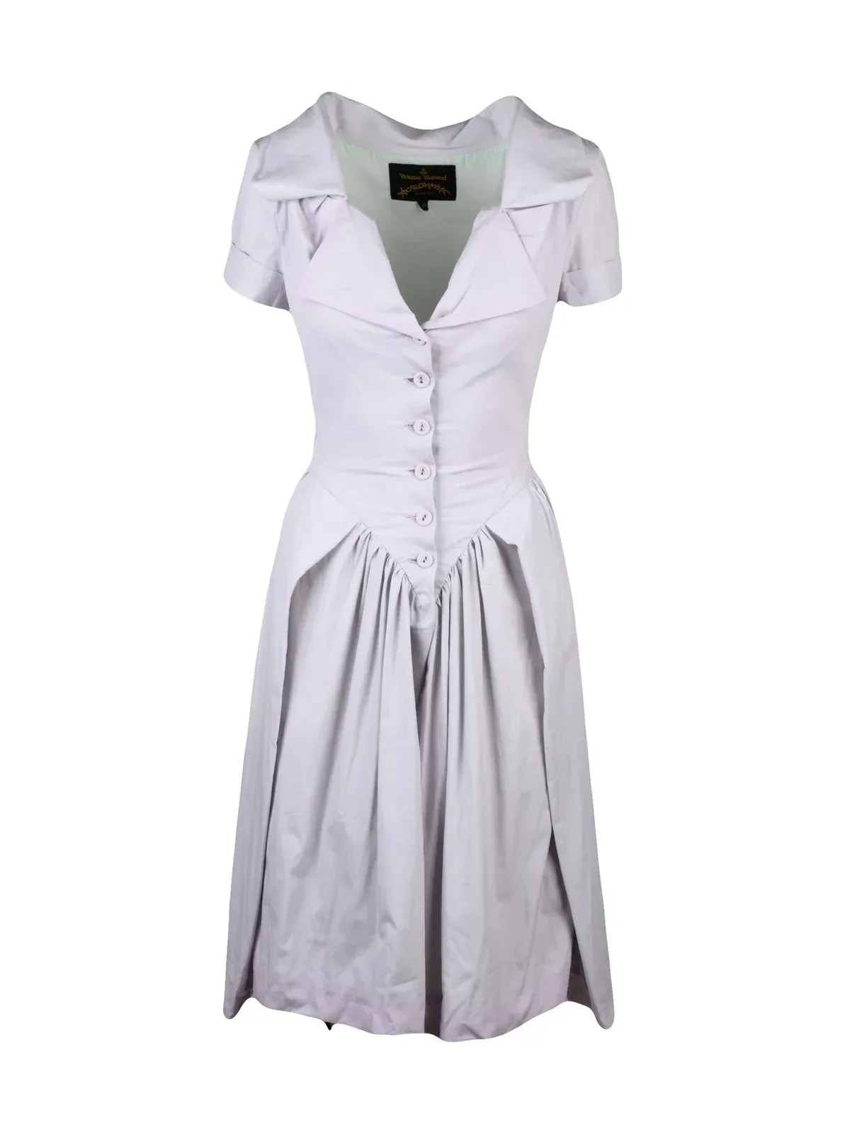 Monday Dress Featuring Fitted Bodice and Flared Skirt by VIVIENNE WESTWOOD ANGLOMANIA