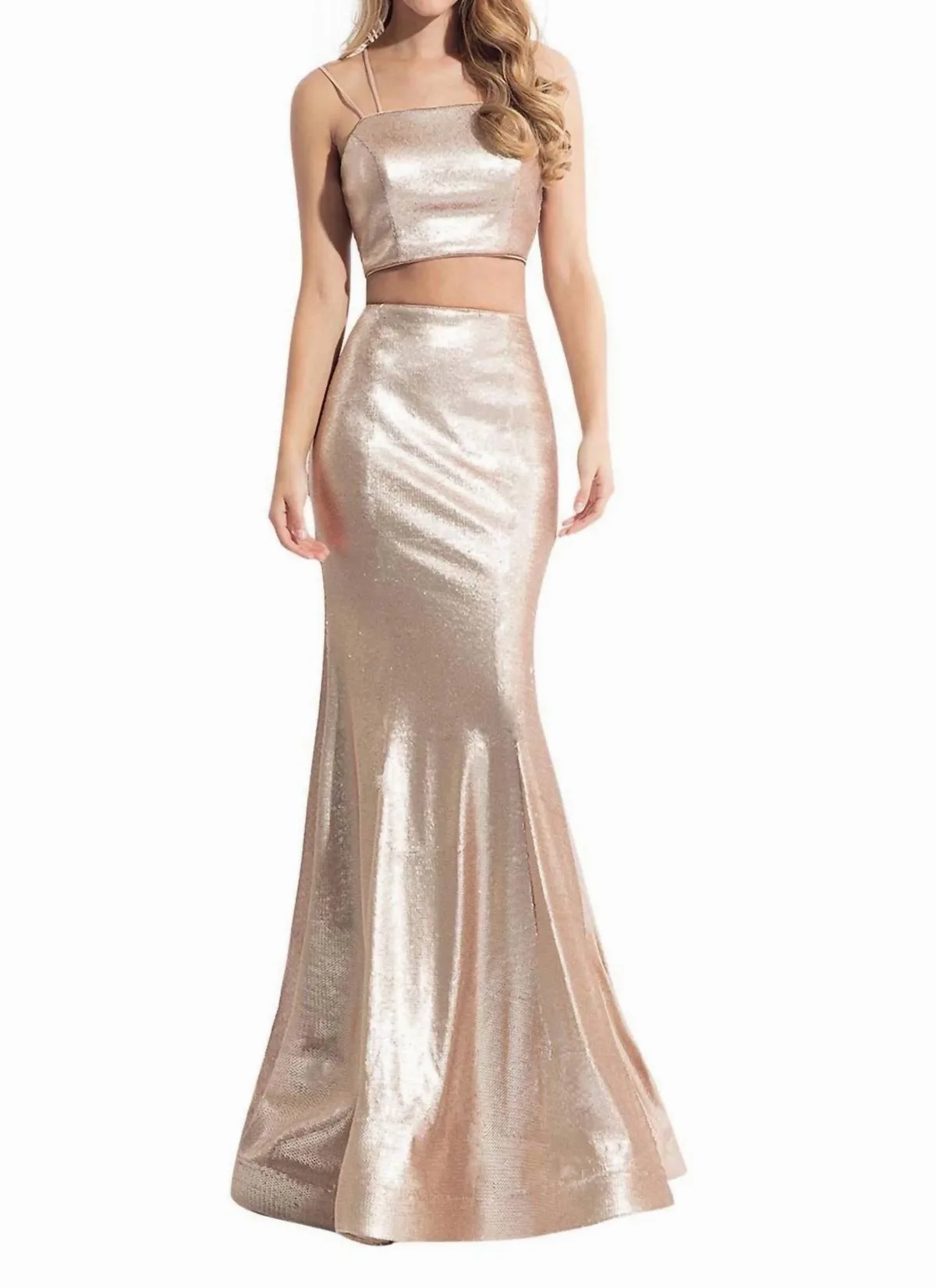 Double Spaghetti Strap Set Prom Dress by RACHEL ALLAN