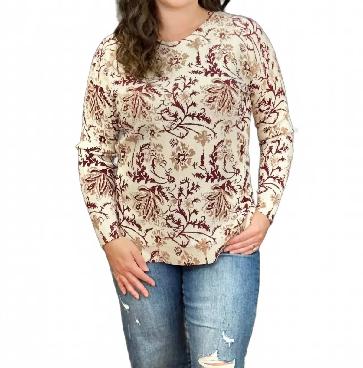 The Clayton Sweater in Calico by CHARLIE B