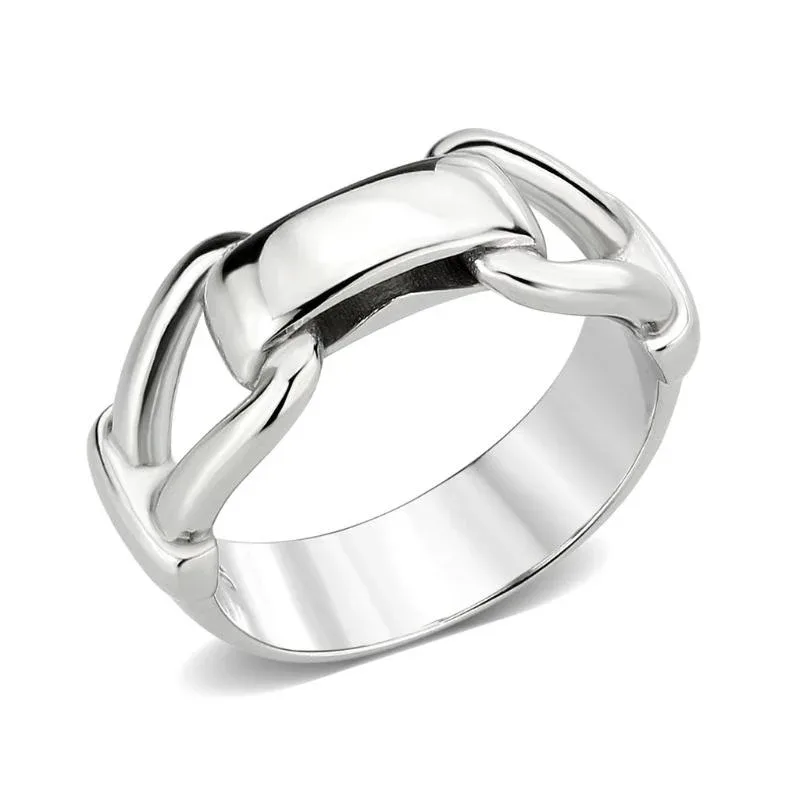 High Polished Stainless Steel Ring with No Stone