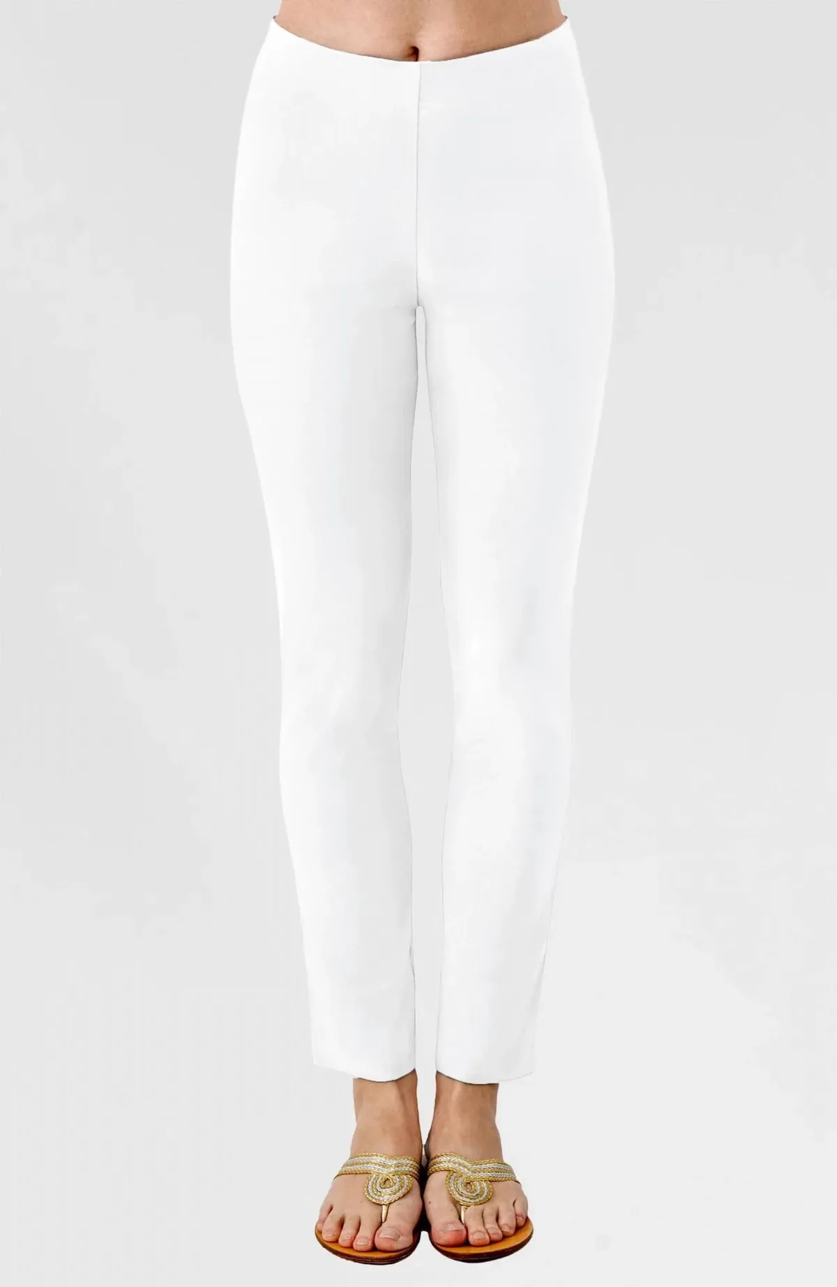 Gripeless Pull on Solid Pants by GRETCHEN SCOTT