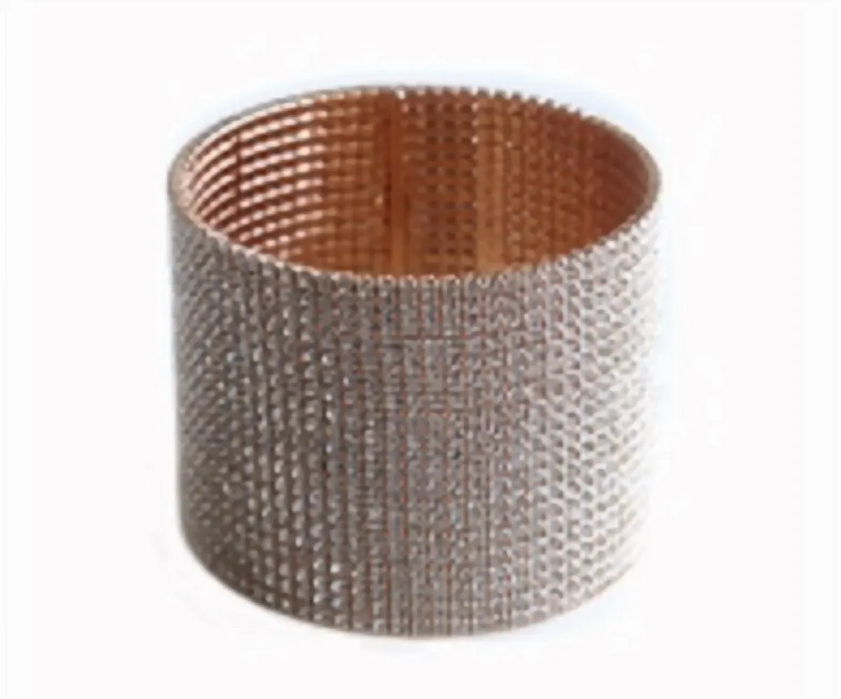 Crystal Cuff Large in Rose Gold by Pin & Tube