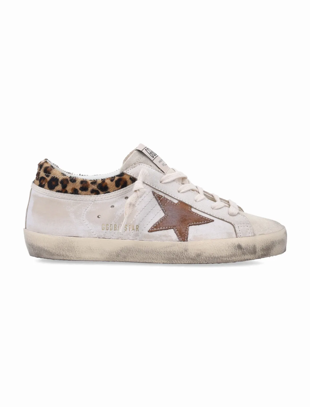 Super Star Ivory Leopard Sneakers by Golden Goose