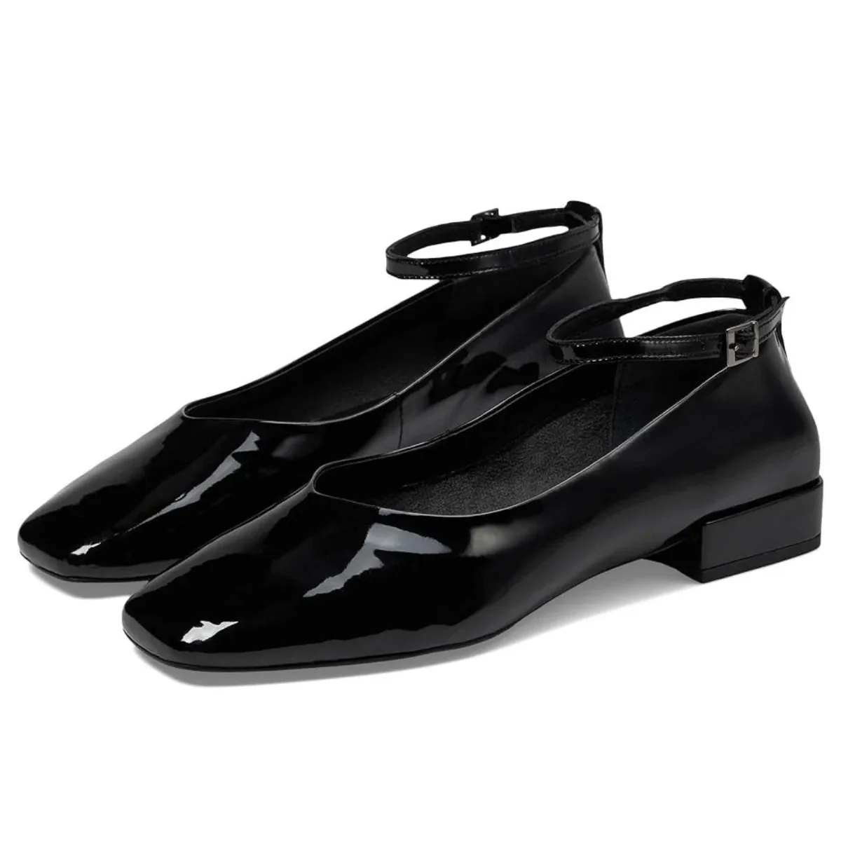 Pumpkin Flats Patent Leather Ankle Strap by Seychelles