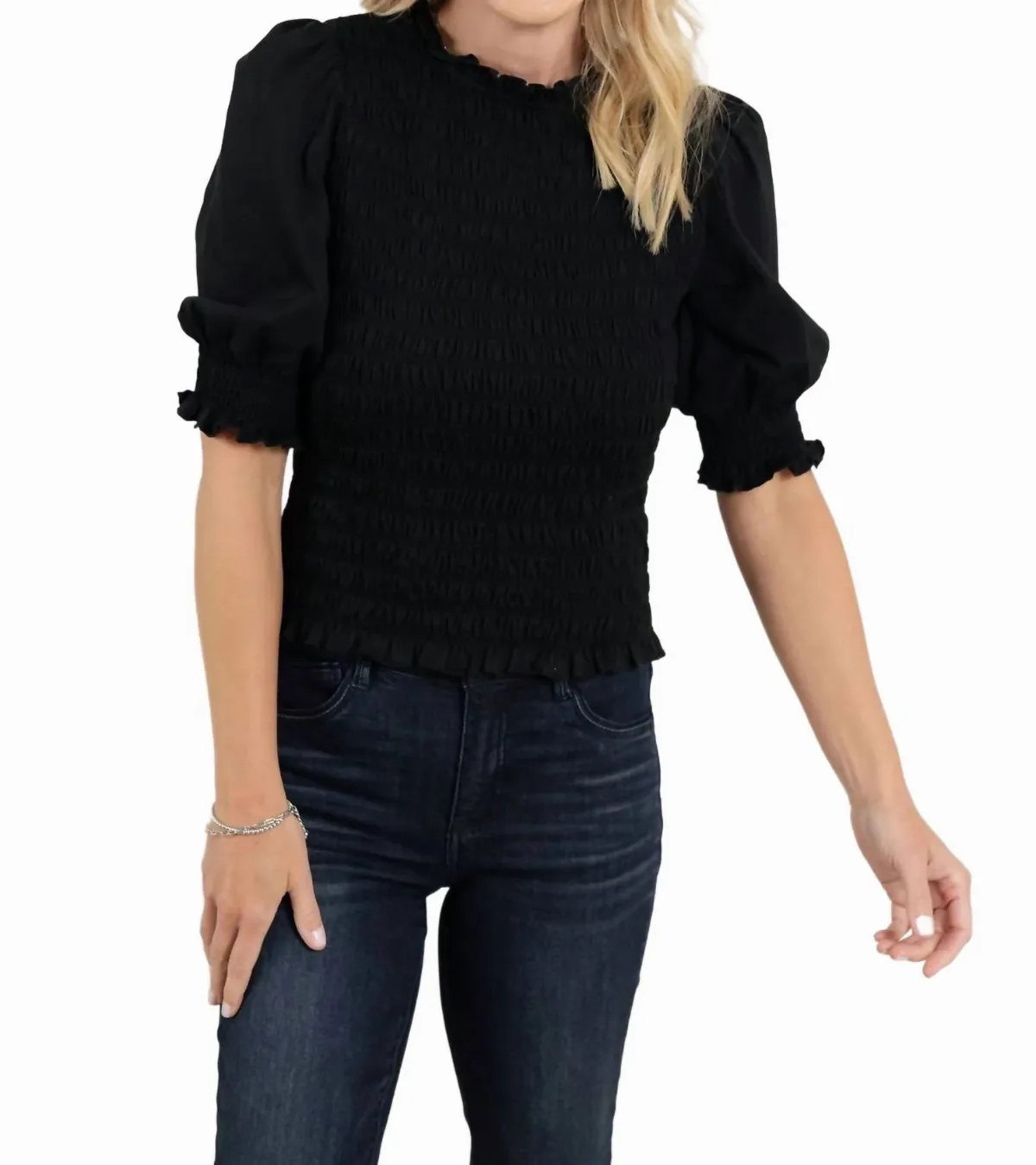 Mac and Me Smocked Top