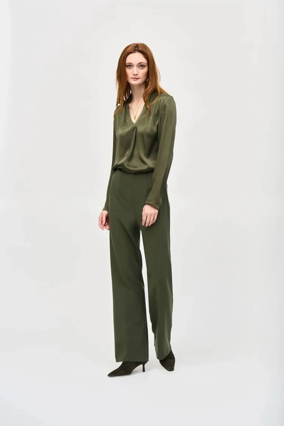 Hensley High Rise Wide Leg Pants by Joseph Ribkoff