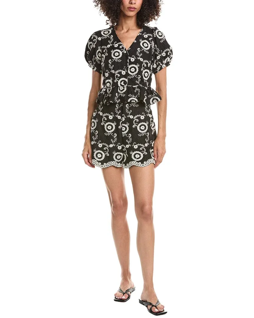 2pc Embroidery Top & Short Set by ANNA KAY
