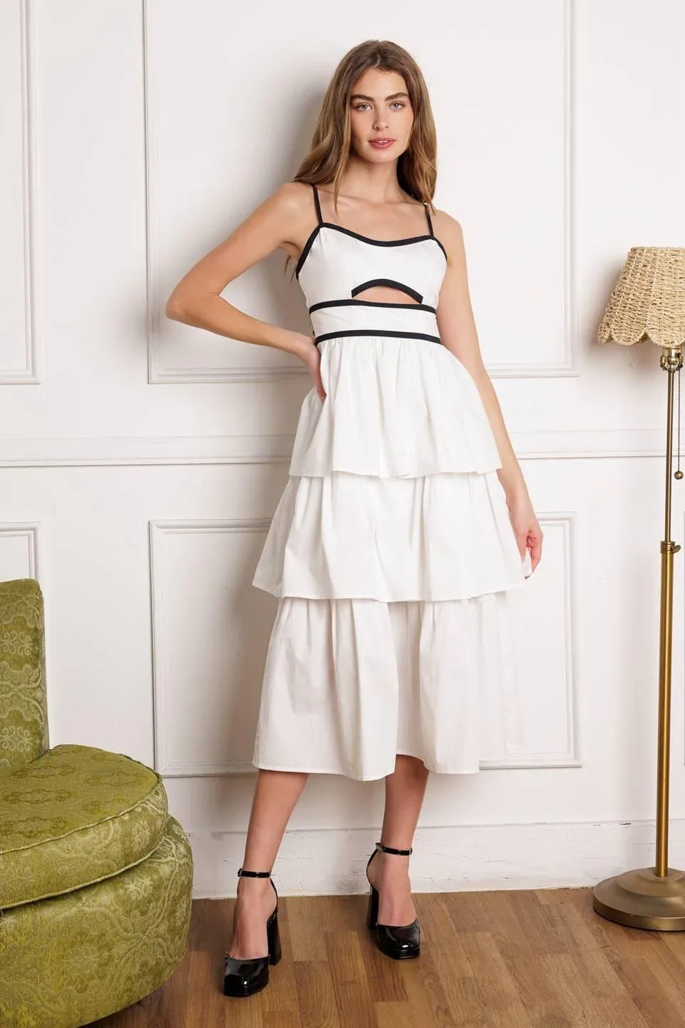 Go Getter Woven Midi Dress by TRUEDAMES