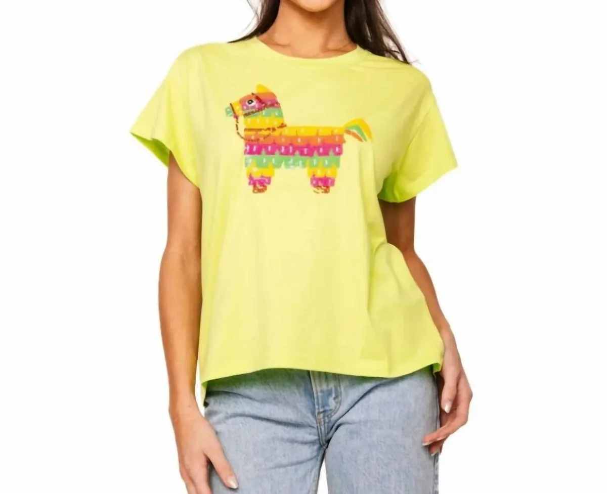 Piñata Crewneck Tee by QUEEN OF SPARKLES