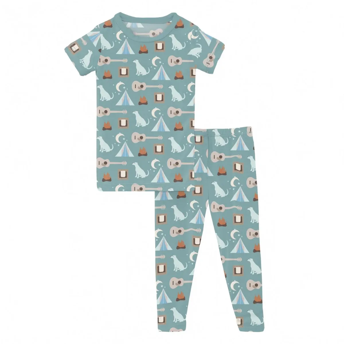 Short Sleeve Pajama Set by KICKEE
