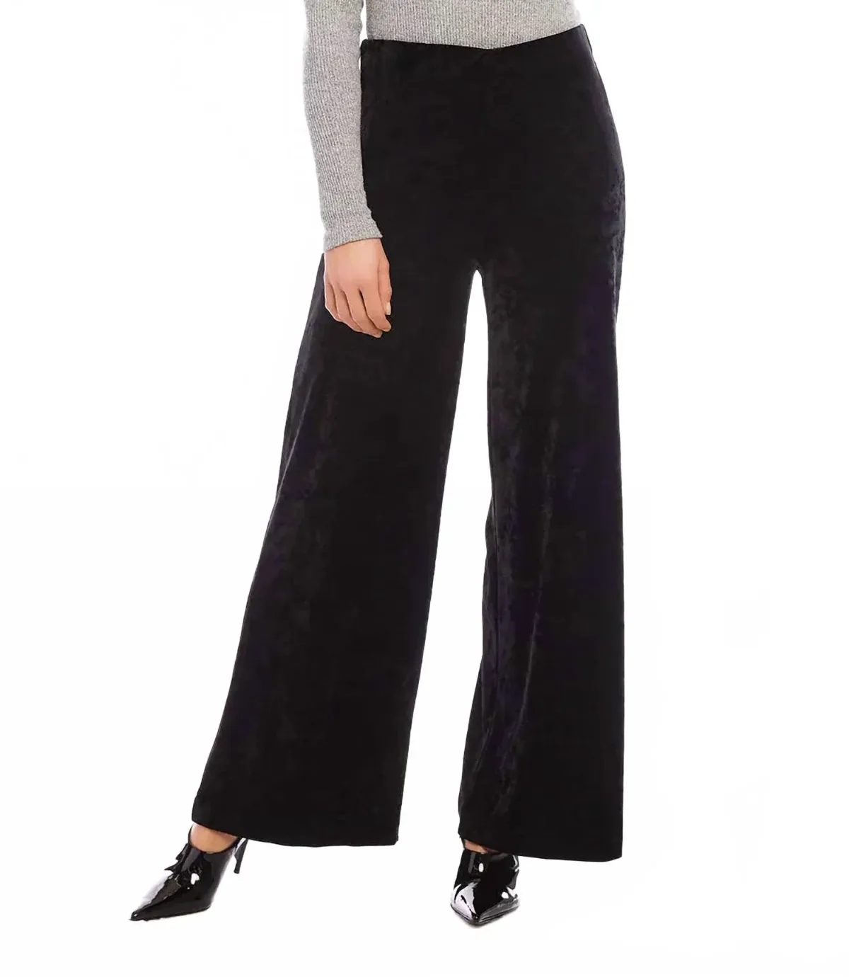 Crushed Velvet Pants by Karen Kane