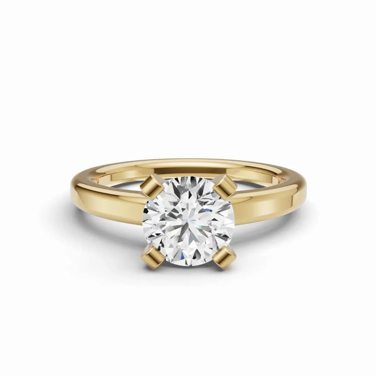 0.50CT Round Cut Lab Grown Diamond Solitaire Ring by Tilla