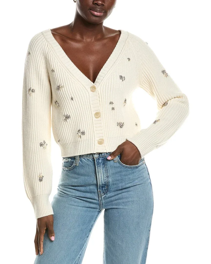 Novah Wool & Cashmere-Blend Cardigan by SIMKHAI