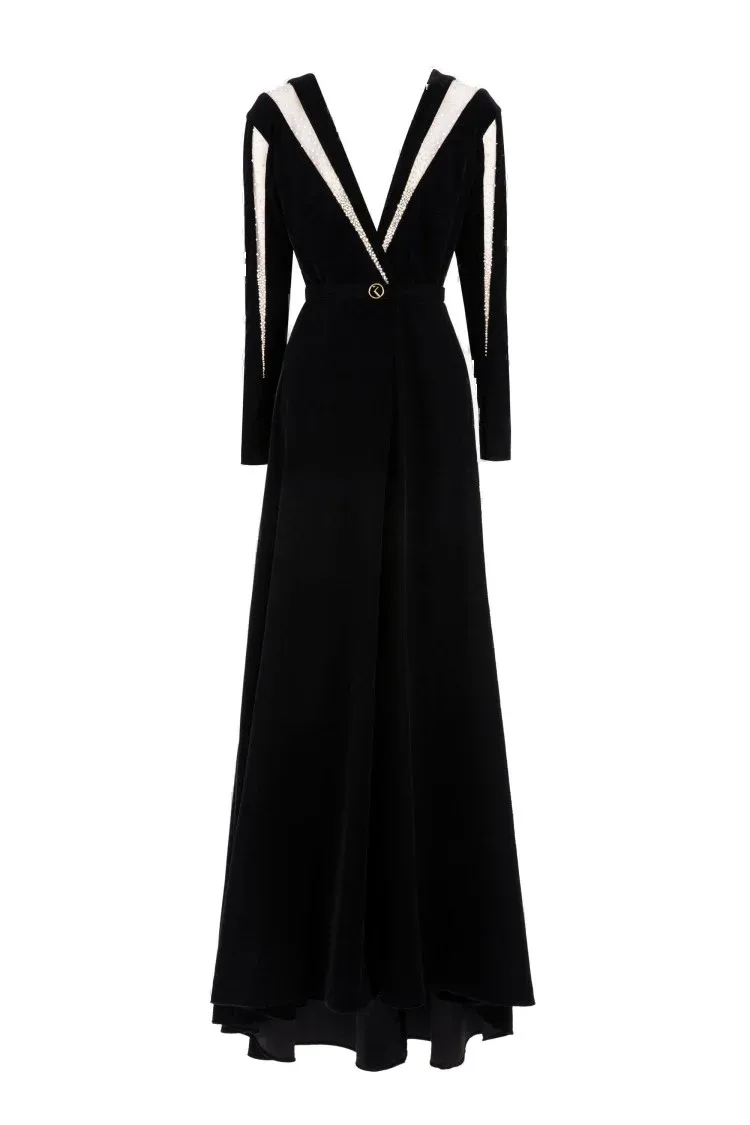 Velvet Long Dress by SAIID KOBEISY