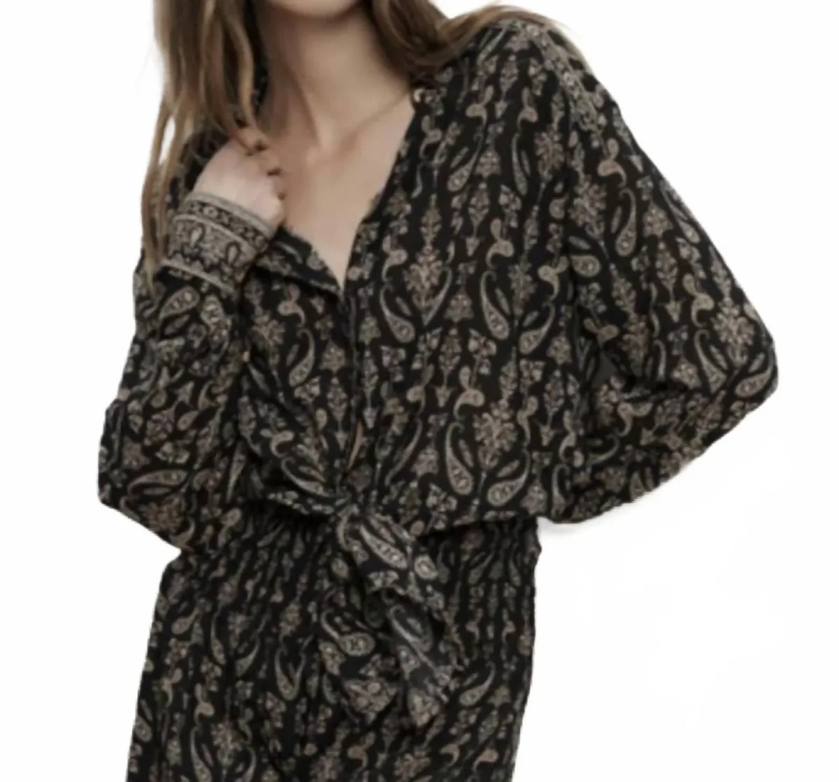 Lloyd Paisley Button Down by Veronica Beard