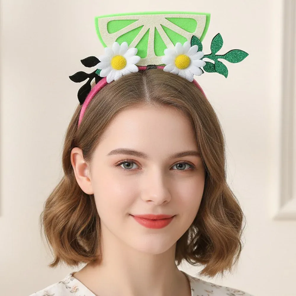 Glitter Fruit Slice Floral Party Headband by FASHNZFAB