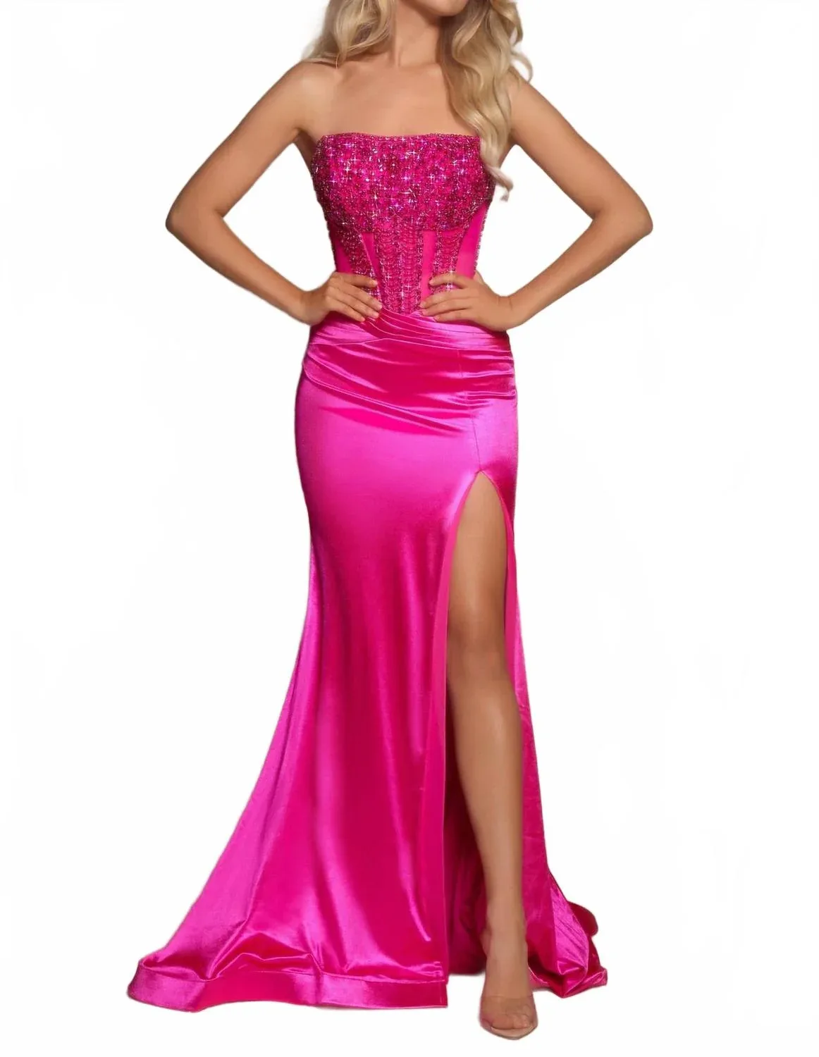 Exquisite Floor-Length Gown by PORTIA & SCARLETT
