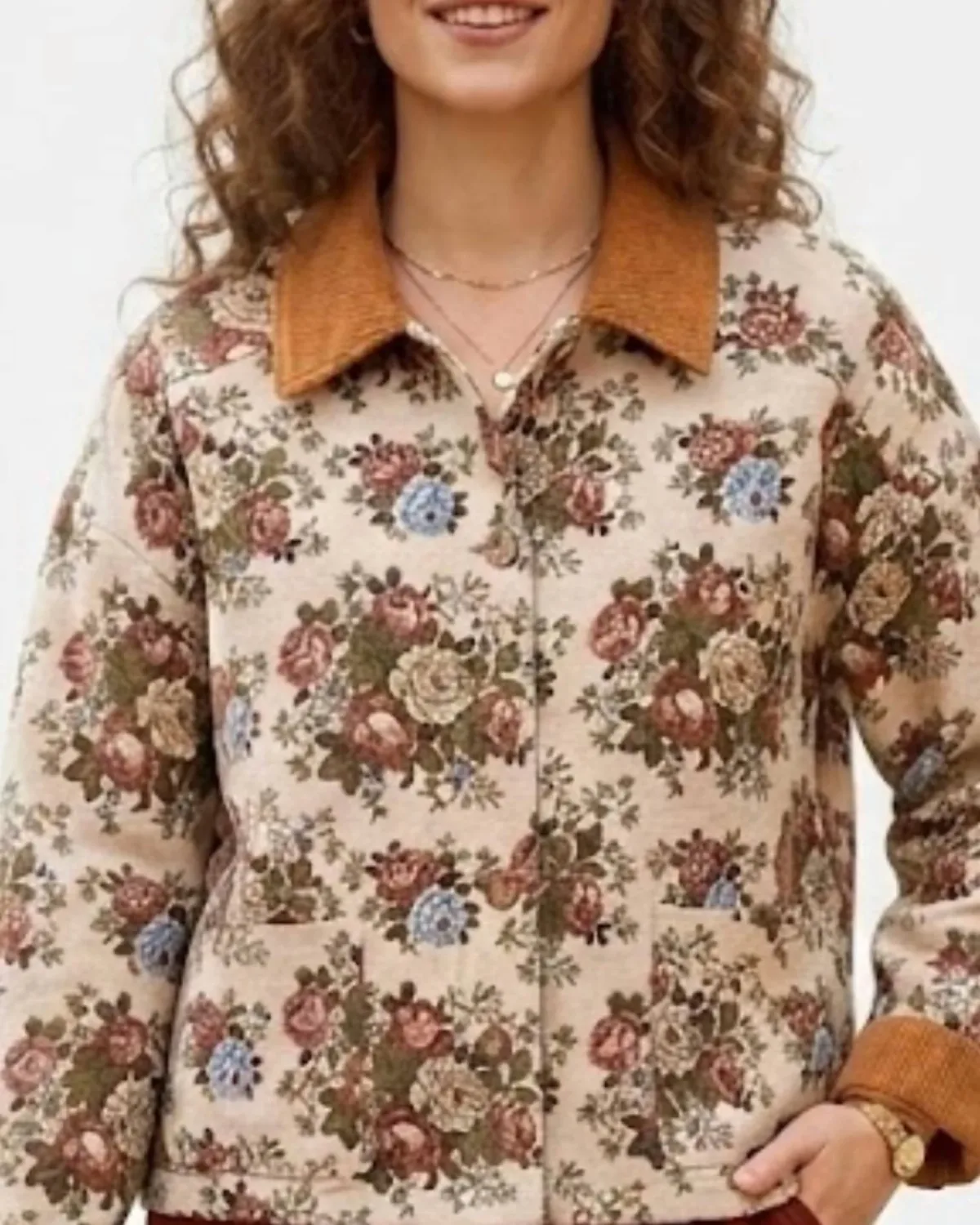 Floral Jacquard Jacket by entro
